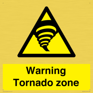 Warning Tornado zone